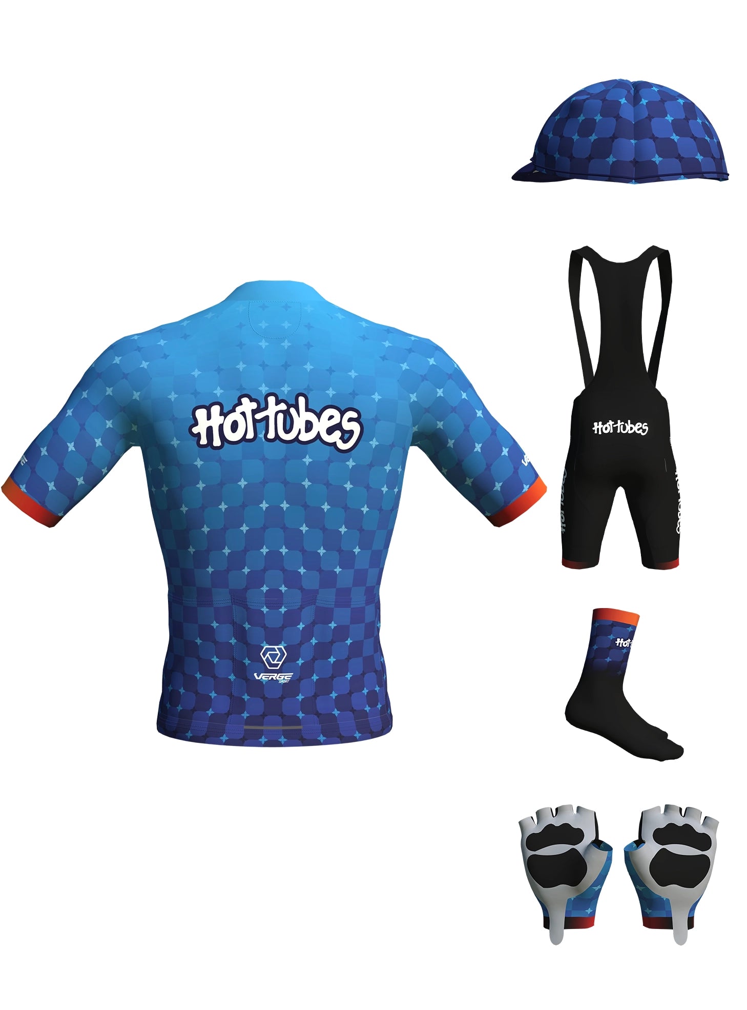 HOT TUBES KIT - JERSEY, BIBS, CAP, GLOVES AND SOCKS - WOMEN